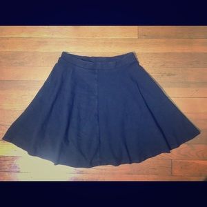 BASIC BLACK MINI SKATER SKIRT
